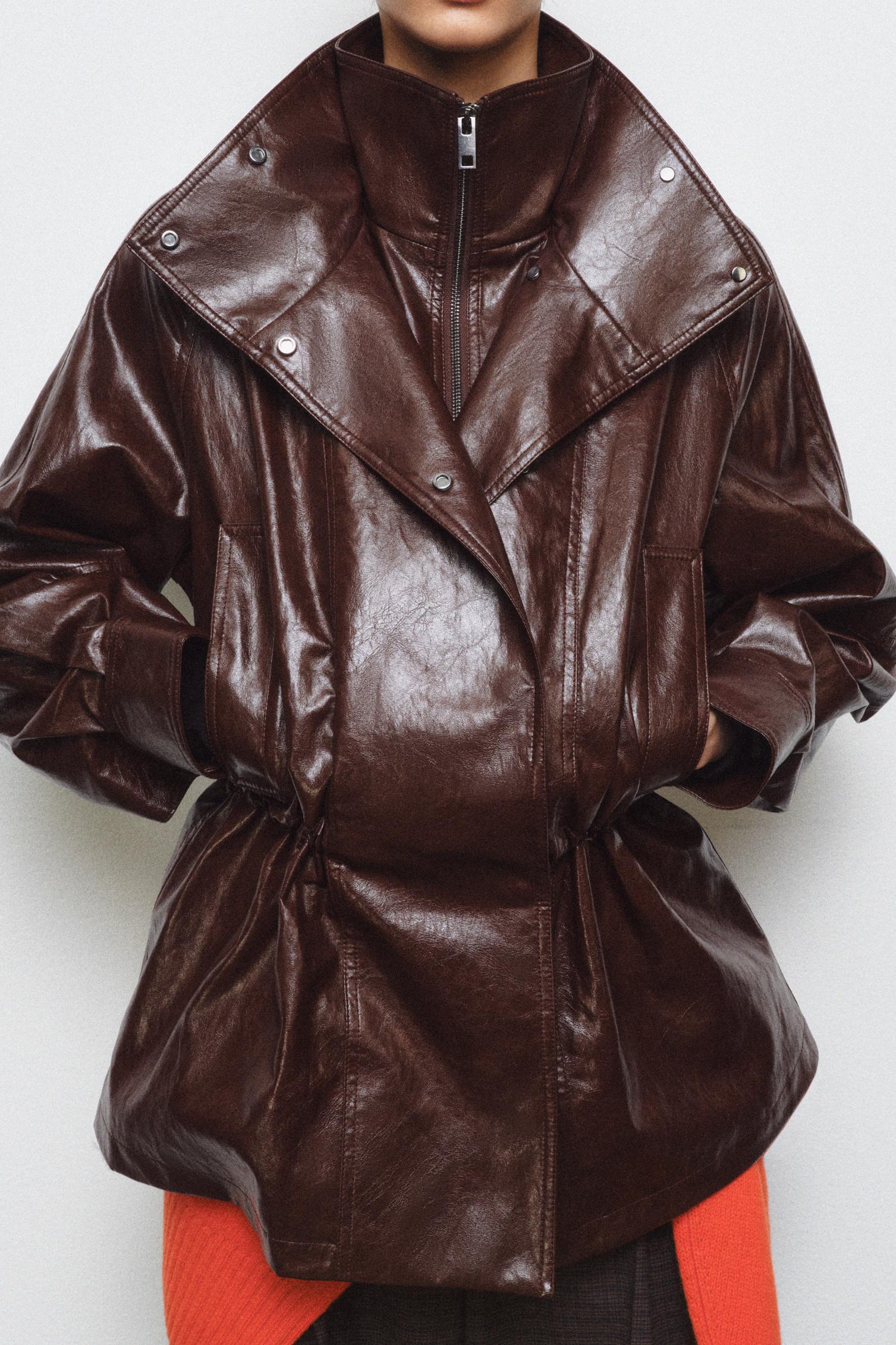 КУРТКА ИЗ ИСКУССТВЕННОЙ КОЖИ — ZW COLLECTION