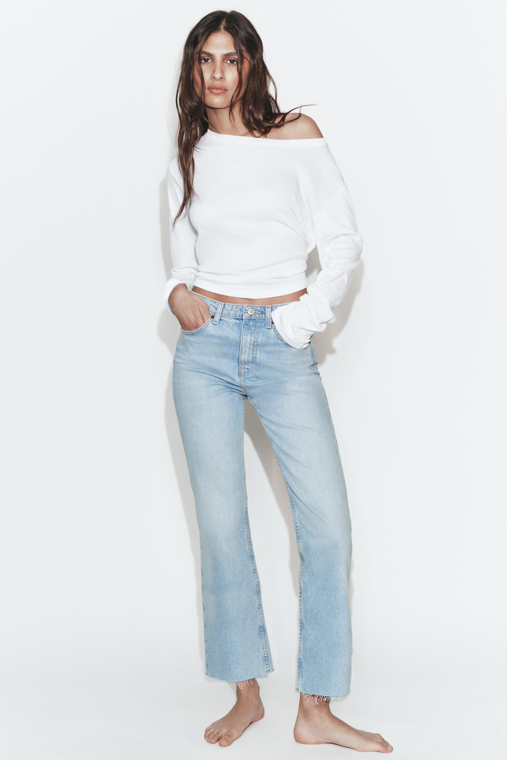 ДЖИНСЫ TRF CROPPED FLARE С ВЫСОКОЙ ПОСАДКОЙ
